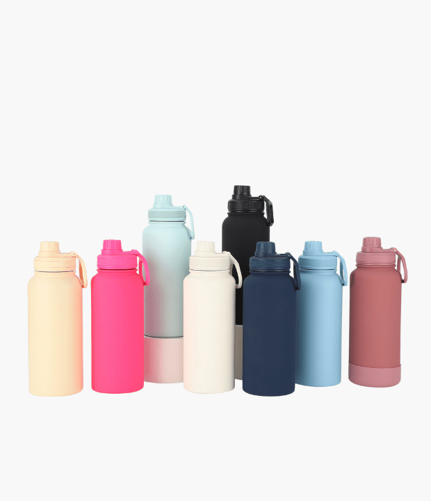 large capacity sport insulated bottle in colorful matte finish for gym and outdoor use